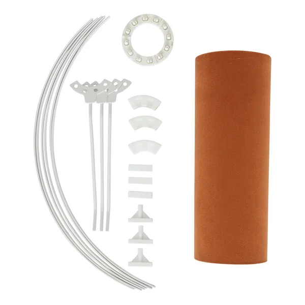 ABAT JOUR VELOURS BELINE TERRACOTTA D.40CM