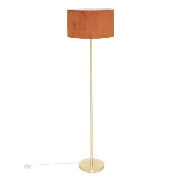 ABAT JOUR VELOURS BELINE TERRACOTTA D.40CM