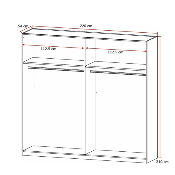 Armoire adulte contemporaine Floraly