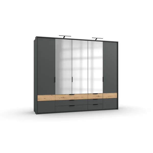 Armoire adulte moderne portes battantes 225 cm Ghislain