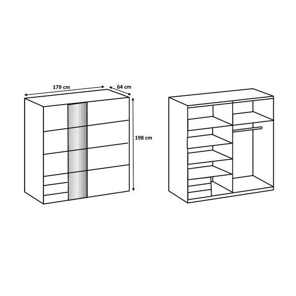 Armoire adulte moderne Salzbourg