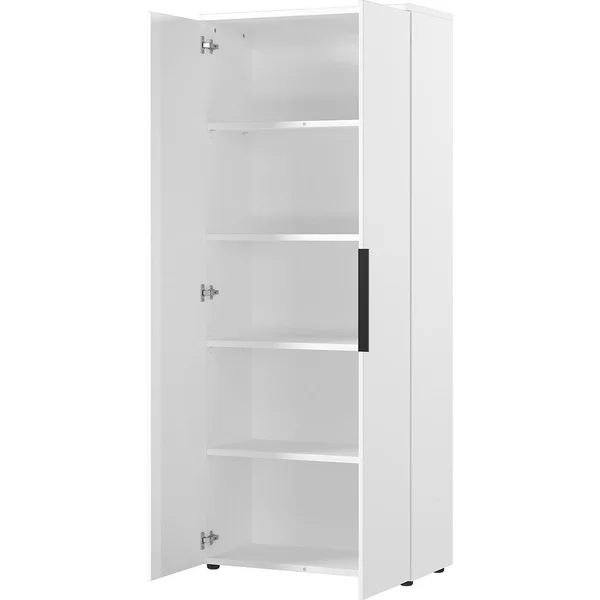 Armoire de bureau haute blanche 2 portes Maily