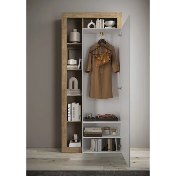 Armoire d'entrée moderne coloris chêne Dortmund