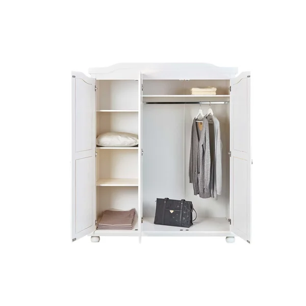 Armoire style campagne 150 cm en pin massif Hada | Matelpro