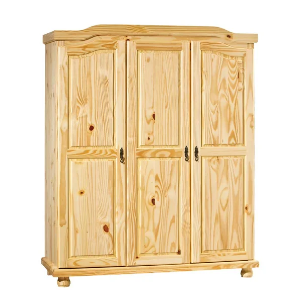 Armoire style campagne 150 cm en pin massif Hada | Matelpro