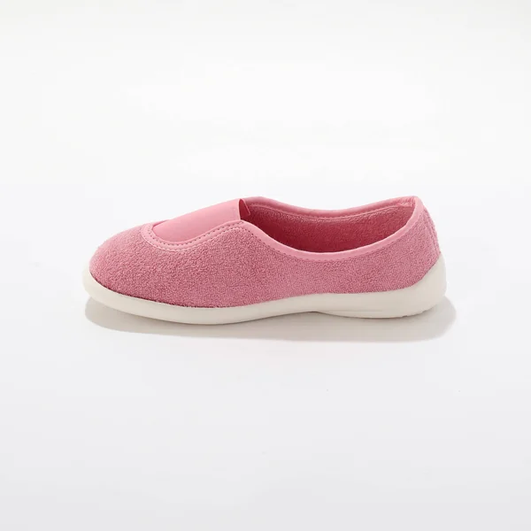 Ballerine d'intérieur éponge élastiquée , rose