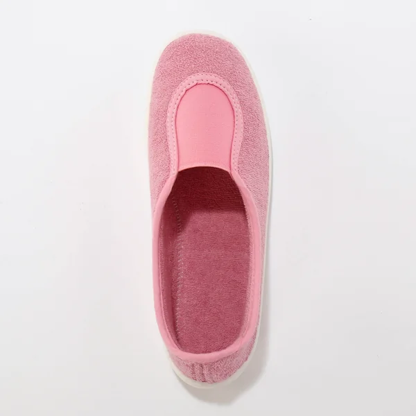 Ballerine d'intérieur éponge élastiquée , rose