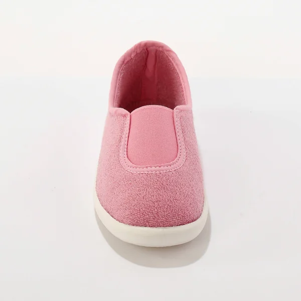 Ballerine d'intérieur éponge élastiquée , rose