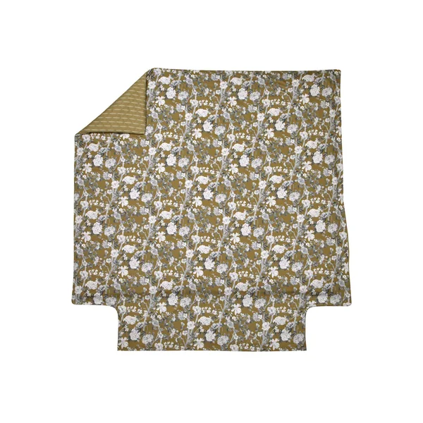 BLANC DES VOSGES Housse de couette satin Impérial - Olive - 240 x 220 cm
