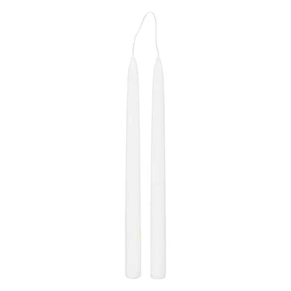 BOUGIE BATON HUGO BLANC H.30CM X2 PIECES