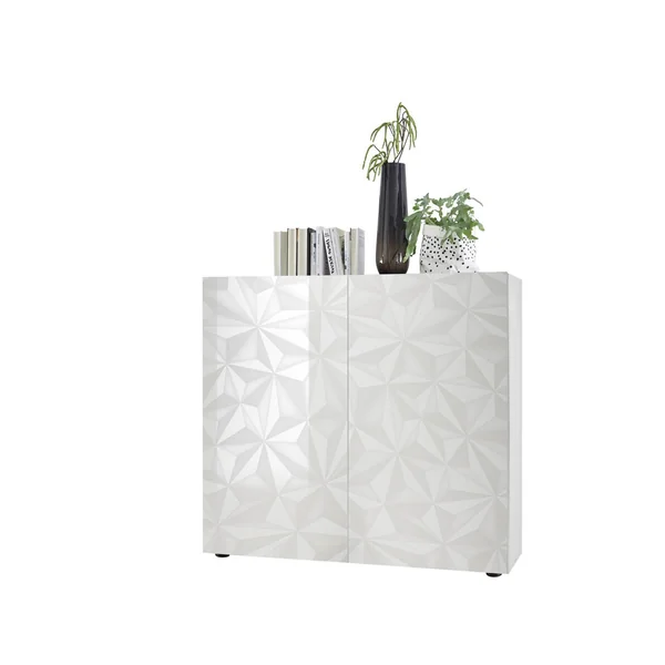 Buffet haut 2 portes design laqué Andreasse