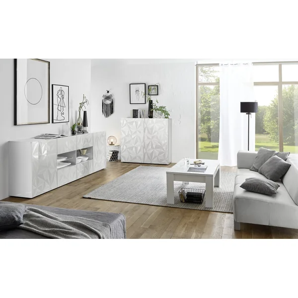 Buffet haut 2 portes design laqué Andreasse