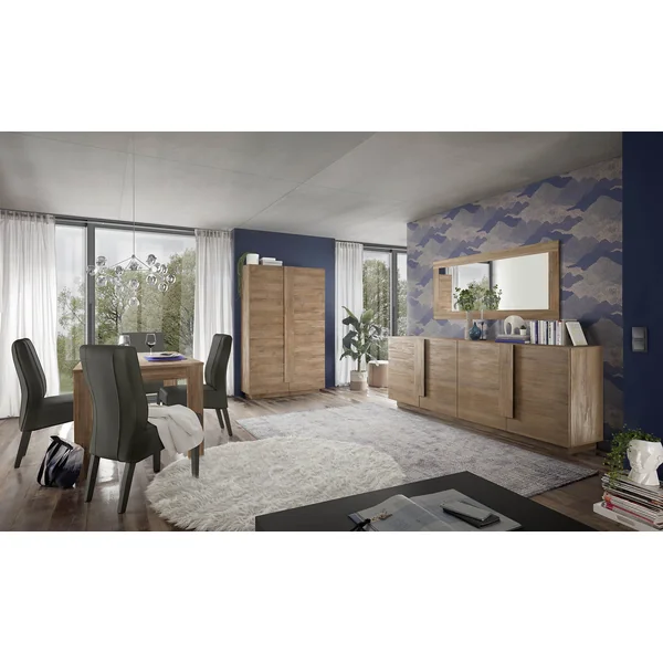 Buffet/bahut contemporain 4 portes chêne mercure Uranus