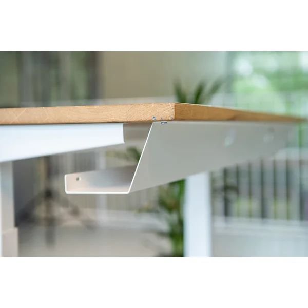 Bureau assis-debout plateau en bois massif Jimmy