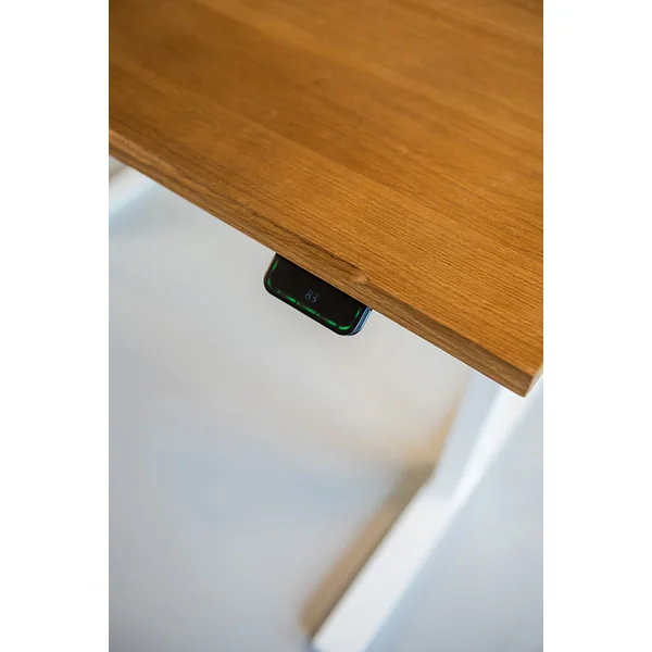 Bureau assis-debout plateau en bois massif Jimmy