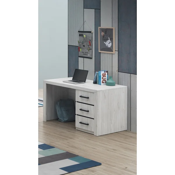 Bureau enfant contemporain chêne blanc Curtis