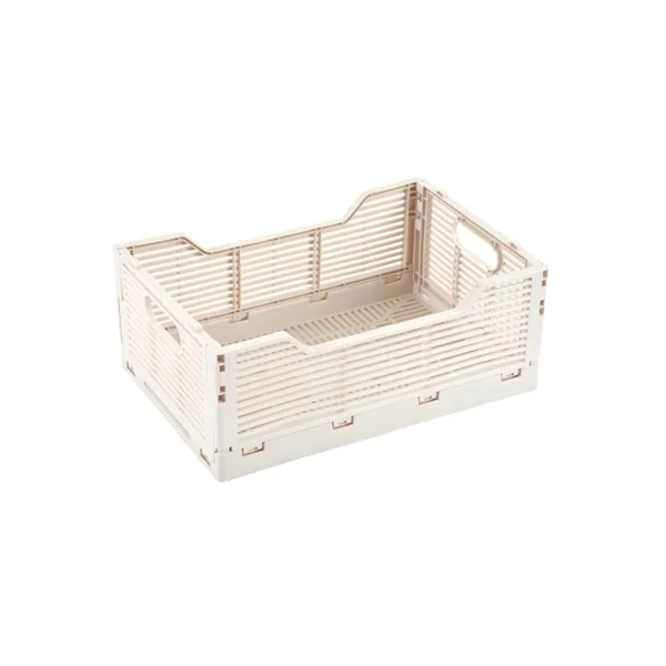 CAGETTE PLIABLE EMPILABLE NATUREL 30X20XH.11.5CM