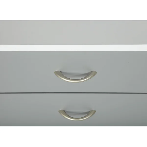 Caisson de bureau contemporain mobile blanc/gris Samantha