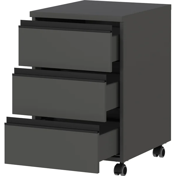 Caisson de bureau mobile coloris graphite Betina