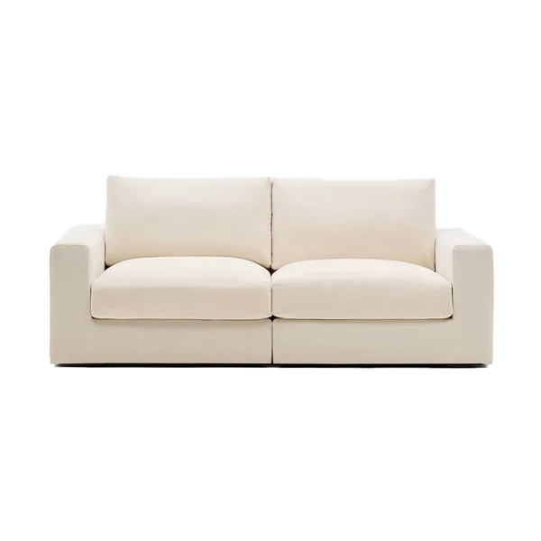 Canapé ALEA modulable 3 places Chenille Ecrue KAVE HOME