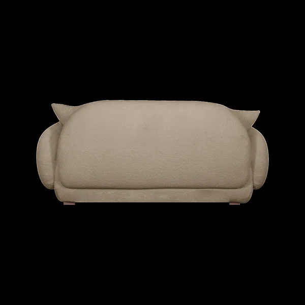 Canapé bouclette Oméga - Beige - Grand 2 places