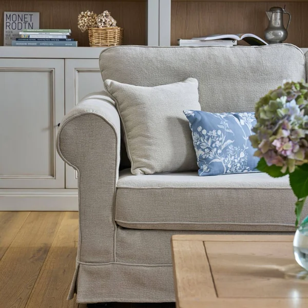 Canapé convertible tissu déhoussable Naxos - Beige - 2 places