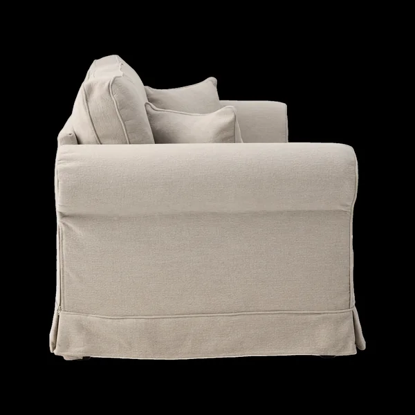 Canapé convertible tissu déhoussable Naxos - Beige - 2 places