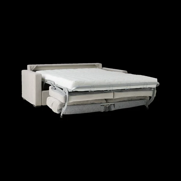 Canapé convertible tissu déhoussable Oslo - Gris - 4 places