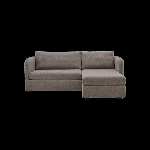 Canapé d'angle réversible compact tissu Maël - Gris