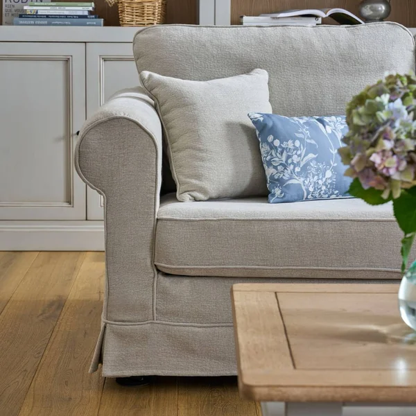 Canapé tissu déhoussable Naxos - Beige - 4 places
