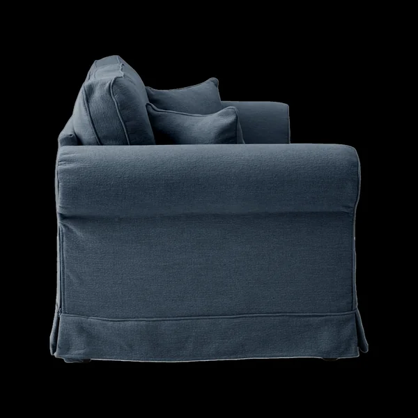 Canapé tissu déhoussable Naxos - Bleu - 3 places