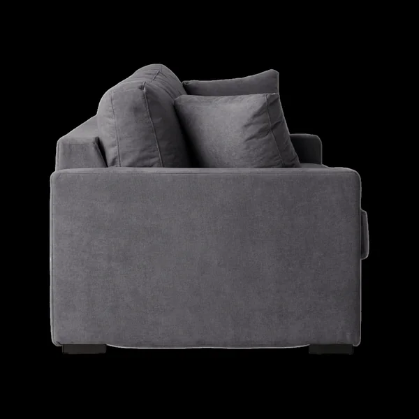 Canapé tissu déhoussable Oslo - Anthracite - 4 places