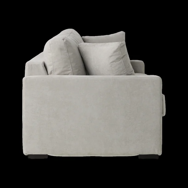Canapé tissu déhoussable Oslo - Gris - 4 places