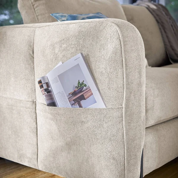 Canapé tissu Orlane - Beige - 3 places