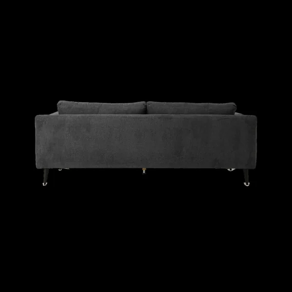 Canapé tissu recyclé Olivier - Anthracite - 4 places