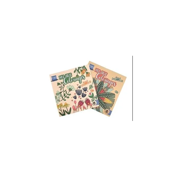 CARNET DE COLORIAGE VETEGAL POUR FEUTRES A ALCOOL 19X20CM