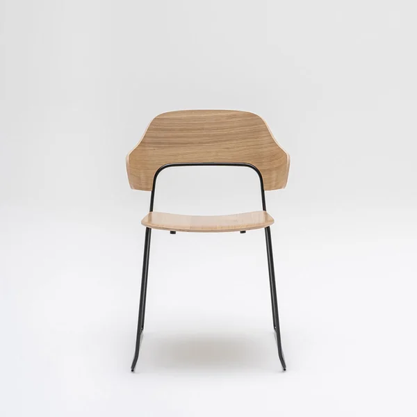 Chaise de réunion moderne piétement métal Afida