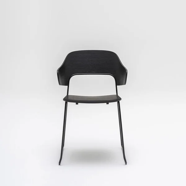 Chaise de réunion moderne piétement métal Afida