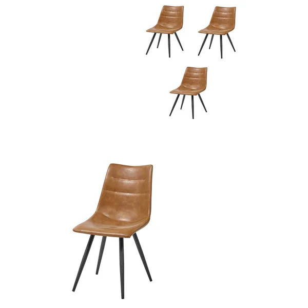 Chaise de salle à manger moderne en PU (lot de 4) Jasmin