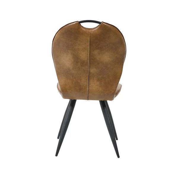 Chaise de salle à manger moderne en PU marron (lot de 4) Lombardie