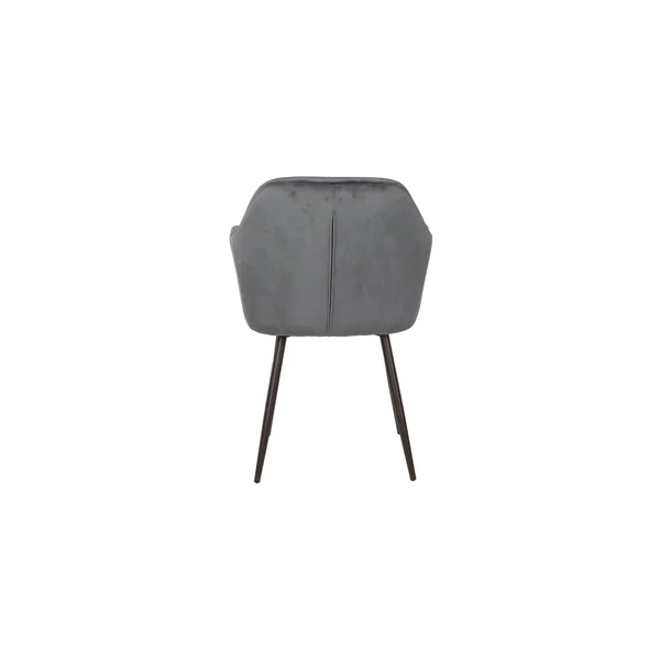 Chaise de salle à manger moderne en tissu velours (lot de 2) Ophelie