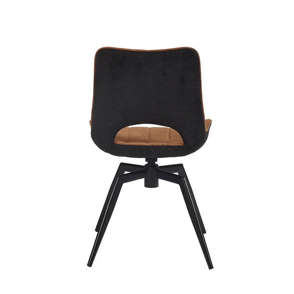 Chaise de salle à manger pivotante moderne en tissu Judith (lot de 2)