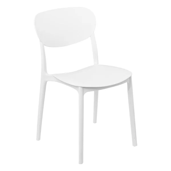 CHAISE EMPILABLE PLASTA PLASTIQUE BLANC