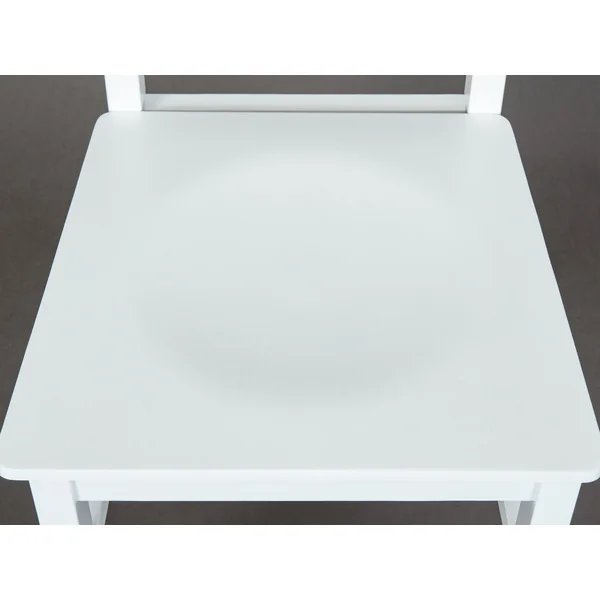 Chaise style campagne en pin massif blanc (lot de 2) Radja