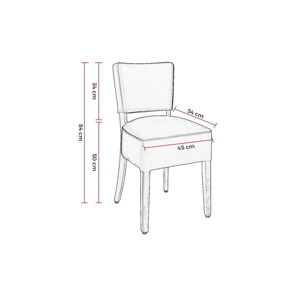 Chaises de restaurant hêtre et simili Florilège (lot de 2)