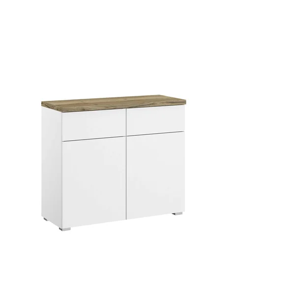 Chambre adulte moderne chêne/blanc Niagara