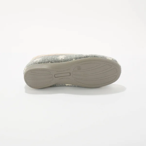 Chaussons forme ballerines, gris