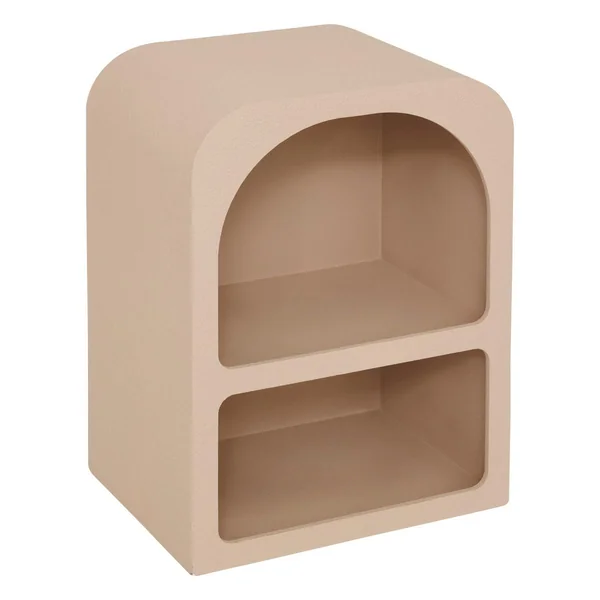 CHEVET 2 NICHES SOLEYA BEIGE D.40X30X55CM