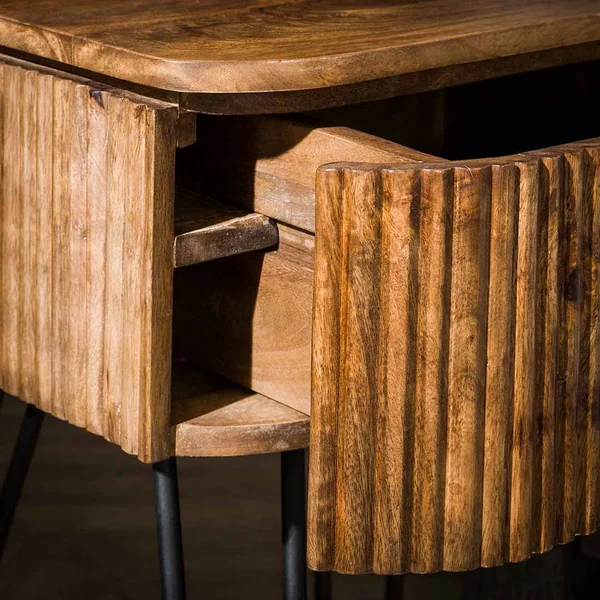 Chevet style industriel en bois de manguier massif Horizon
