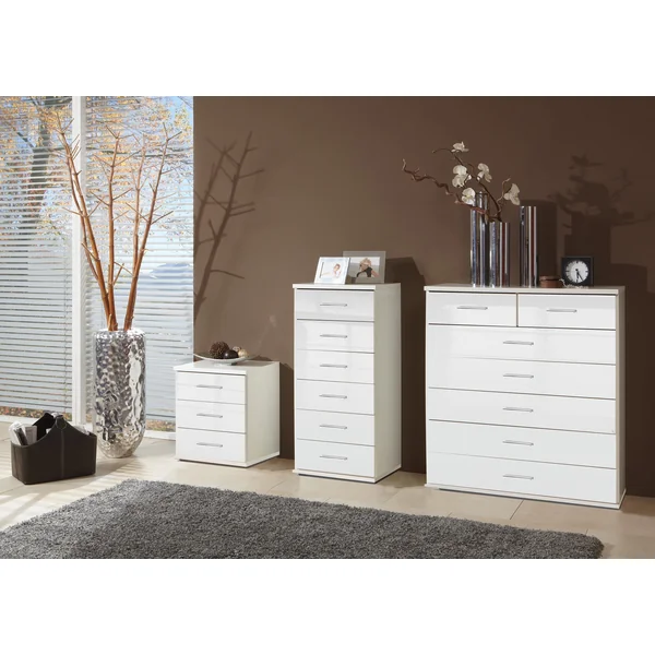 Chiffonnier contemporain blanc Shella